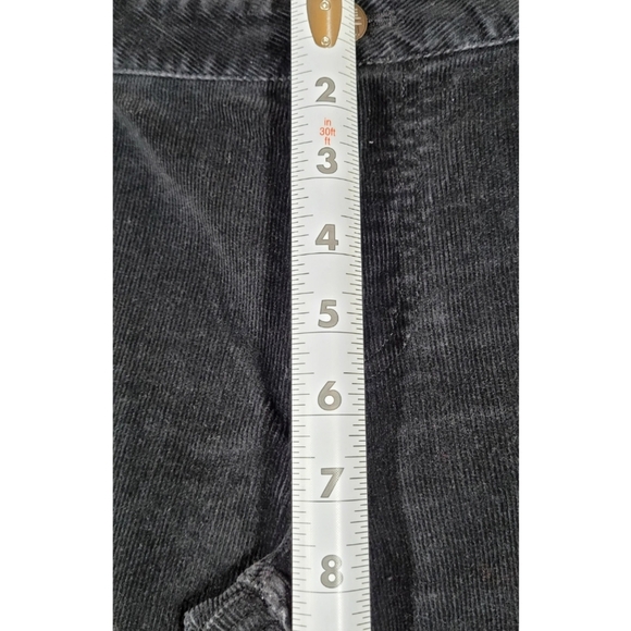 J Jill Pants Womens Corduroy Slim Leg Stretch Size 8 Black Chino Straight - Picture 5 of 9